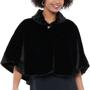 Women Sz 2 Bergford Goodman rare collared wool formal vintage 1950s caplet top